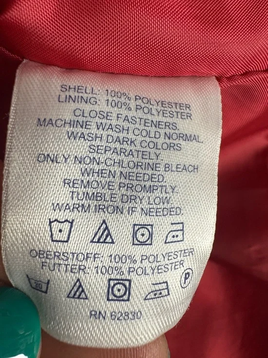 Lands’ End Fuchsia Pink Trench Coat Women’s Classic Button Front Fully Lined - Picture 12 of 13